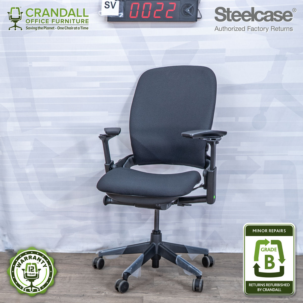 SL-0022 - Steelcase V2 Leap - Grade B