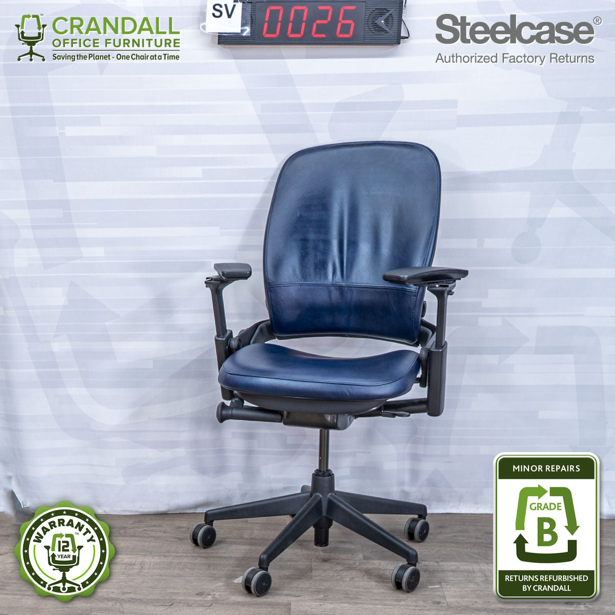 SL-0026 - Steelcase V2 Leap - Grade B