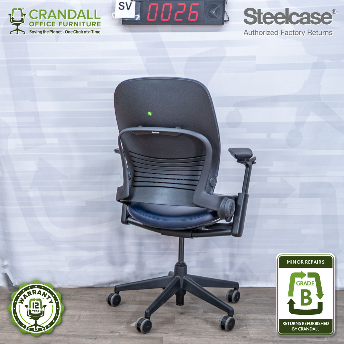 SL-0026 - Steelcase V2 Leap - Grade B