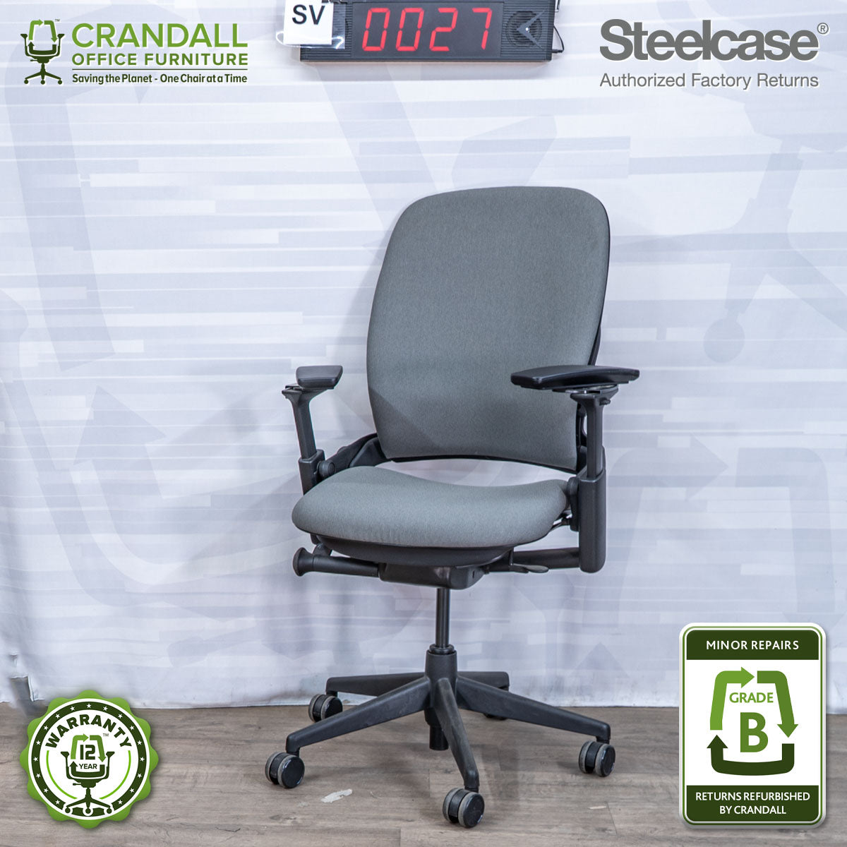 SL-0027 - Steelcase V2 Leap - Grade B