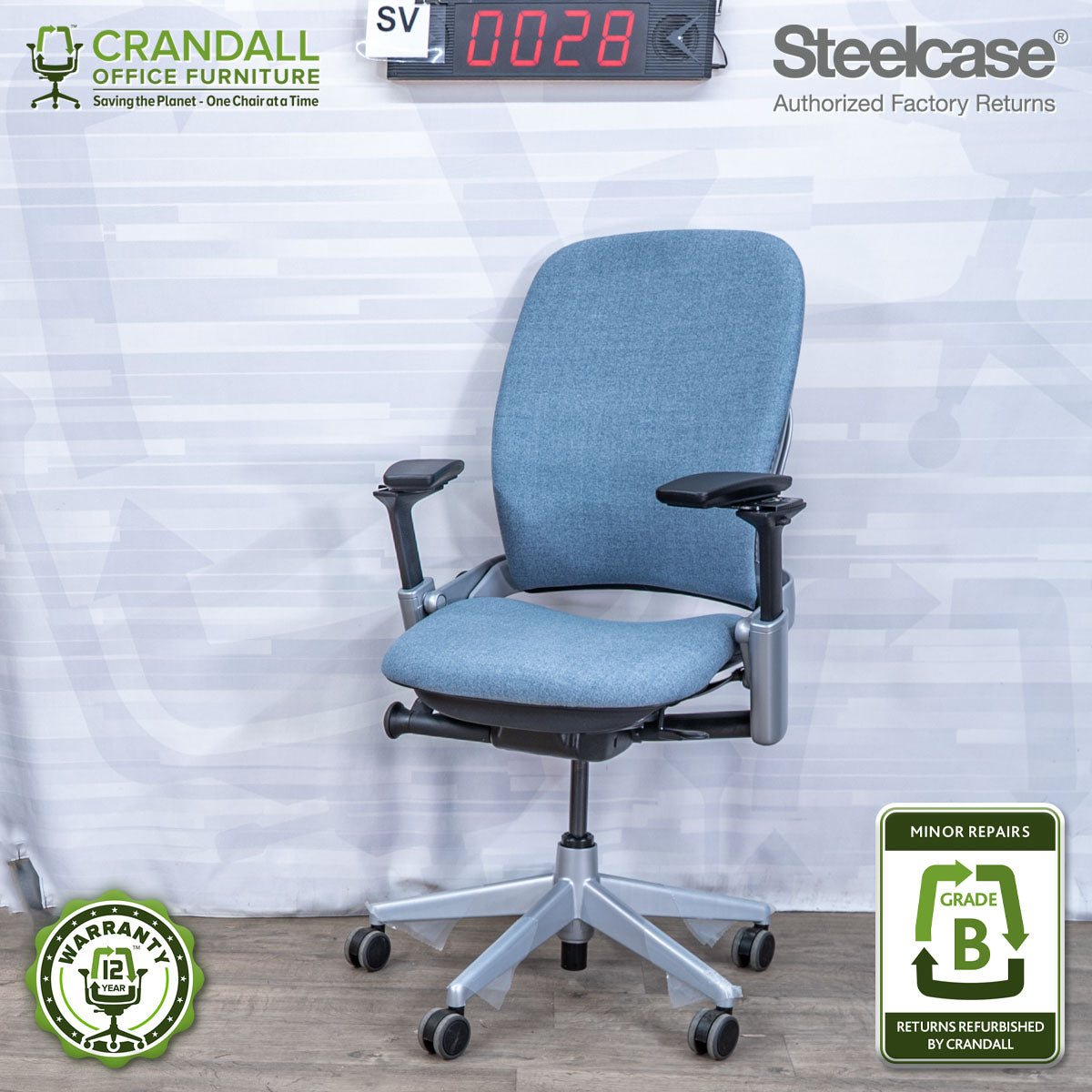 SL-0028 - Steelcase V2 Leap - Grade B