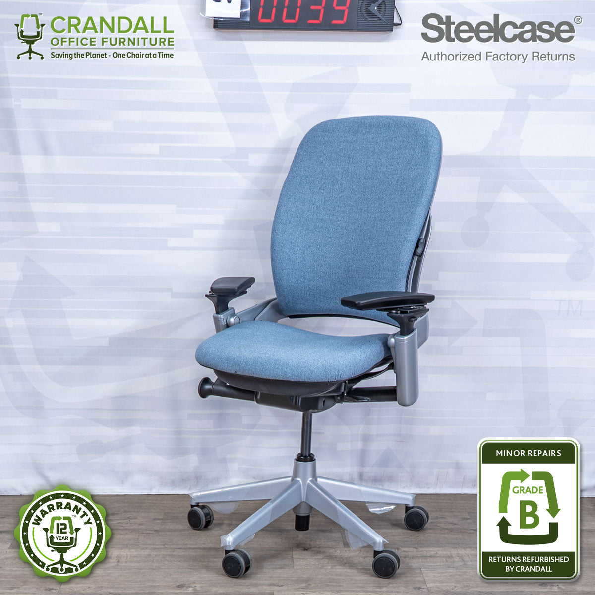 SL-0039 - Steelcase V2 Leap - Grade B
