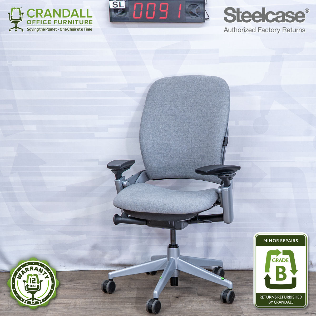 SL-0091 - Steelcase V2 Leap - Grade B