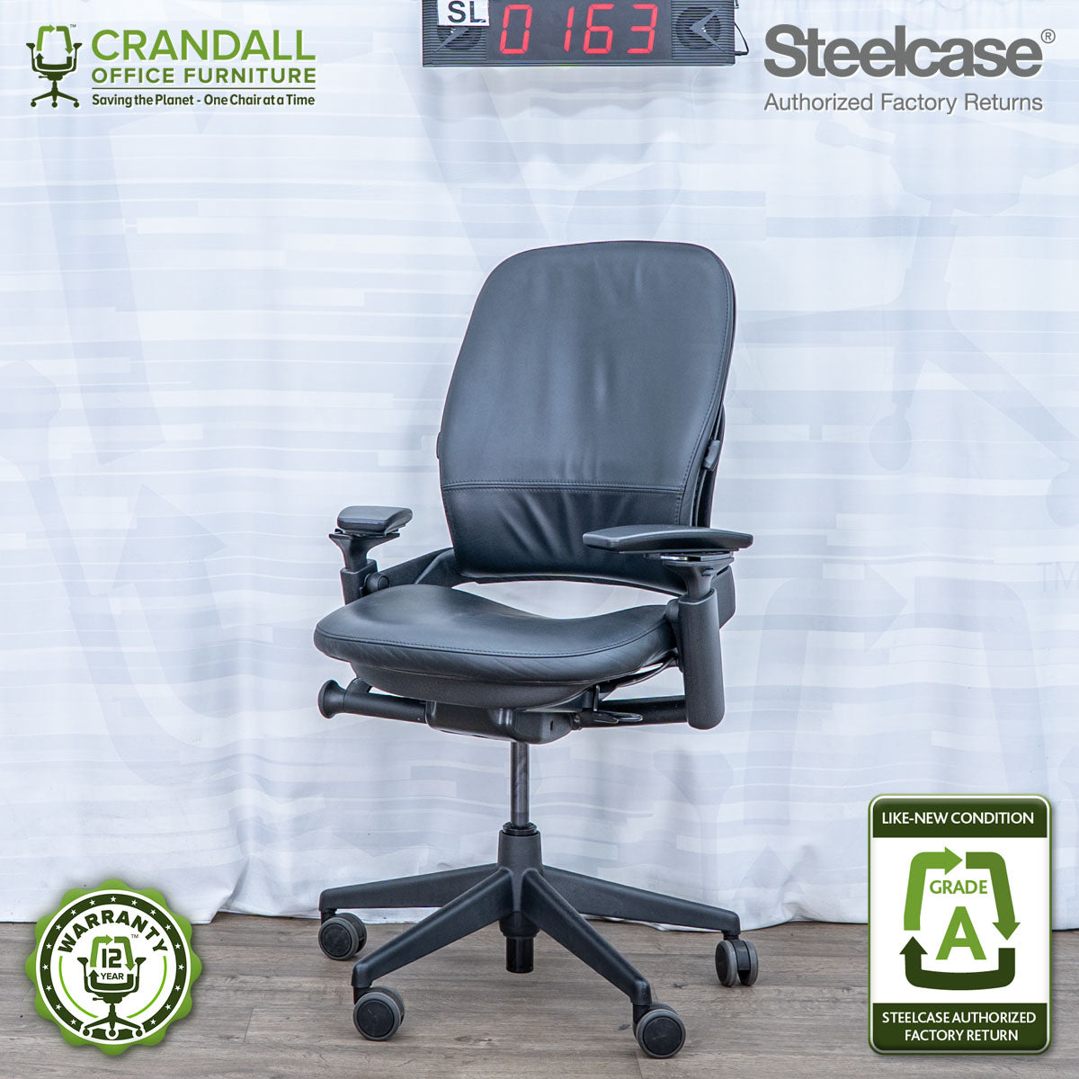 SL-0163 - Steelcase V2 Leap - Grade A