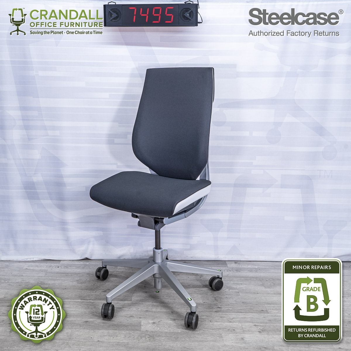 7495 - Steelcase Gesture - Grade B **CLOSEOUT - NO RETURNS**