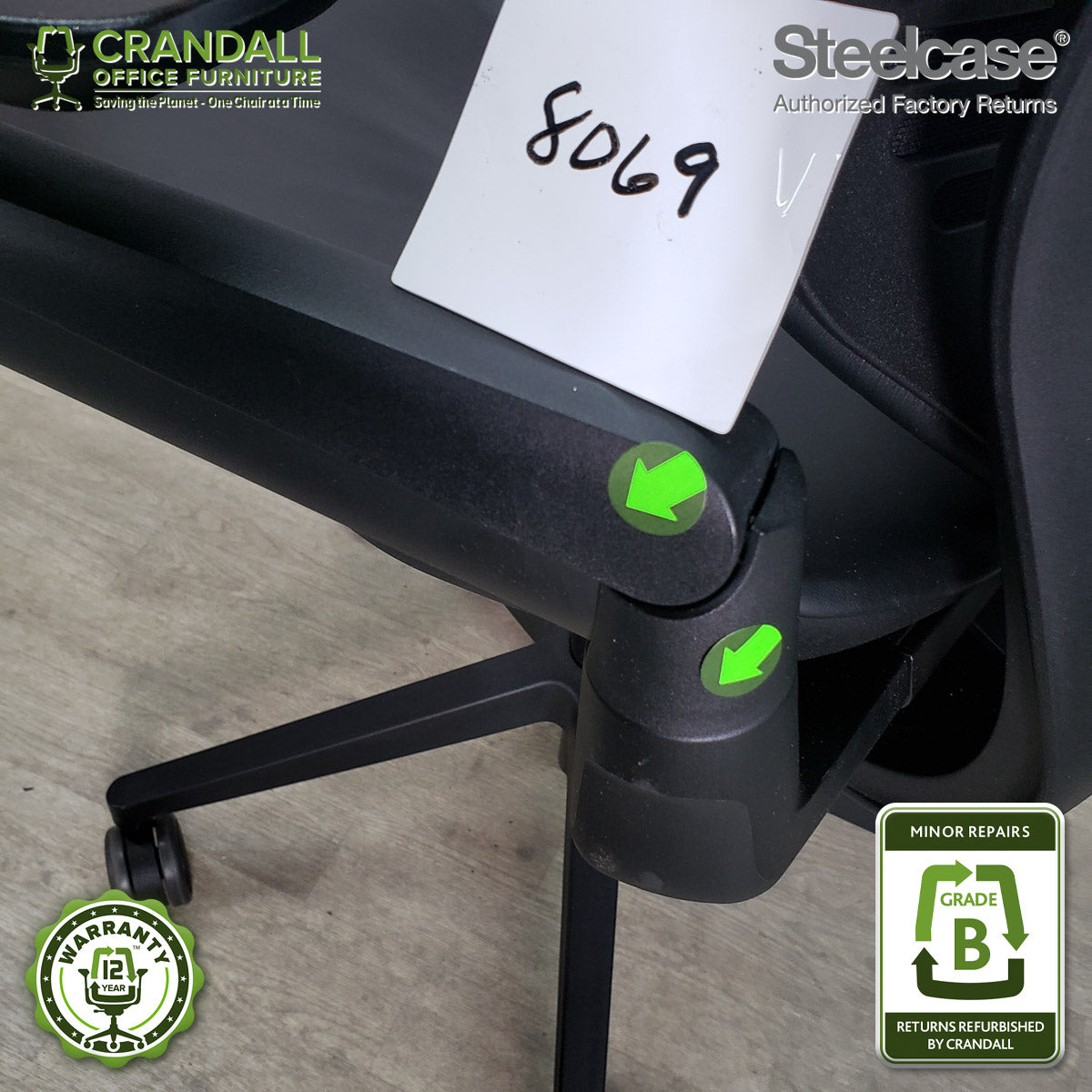 8069 - Steelcase Gesture - Grade B **CLOSEOUT - NO RETURNS**