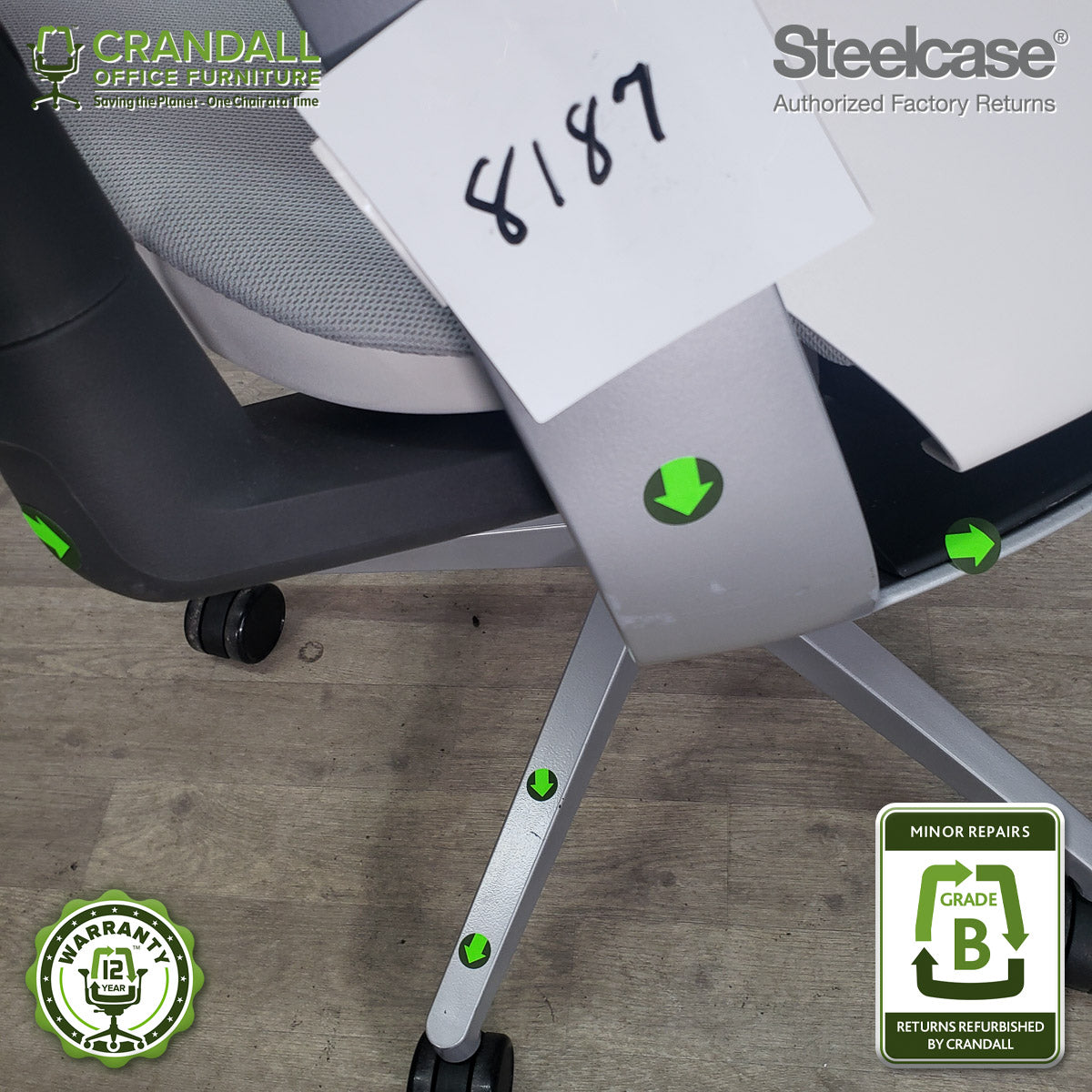 8187 - Steelcase Gesture - Grade B **CLOSEOUT - NO RETURNS**