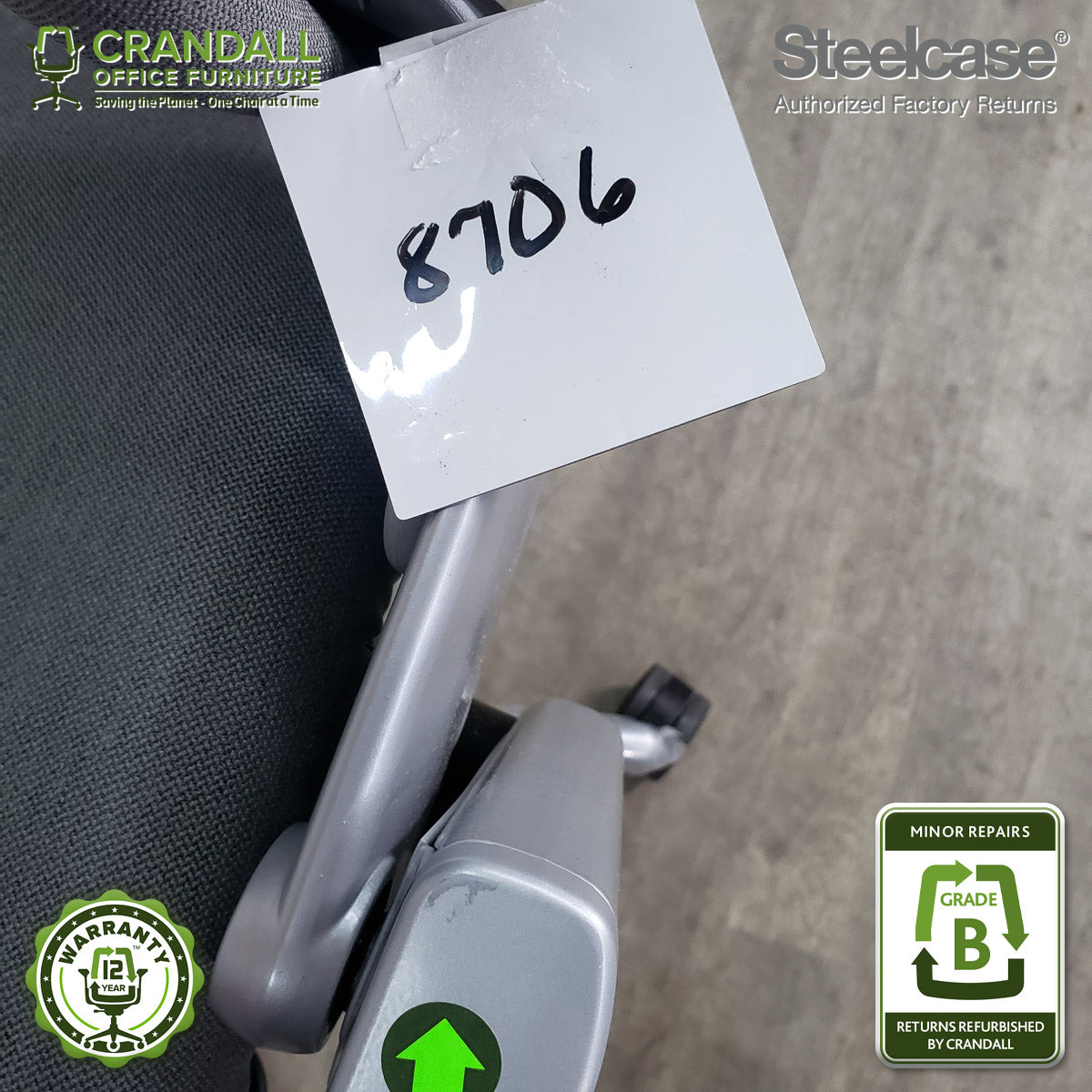 8706 - Steelcase V2 Leap - Grade B **CLOSEOUT - NO RETURNS**