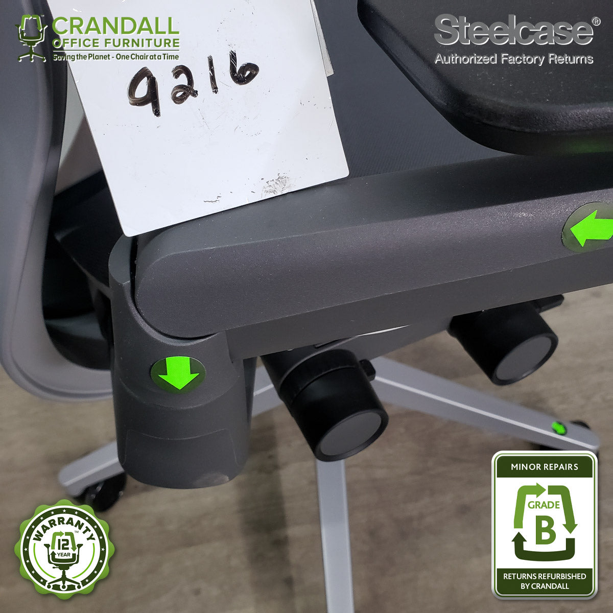 9216 - Steelcase Gesture - Grade B **CLOSEOUT - NO RETURNS**