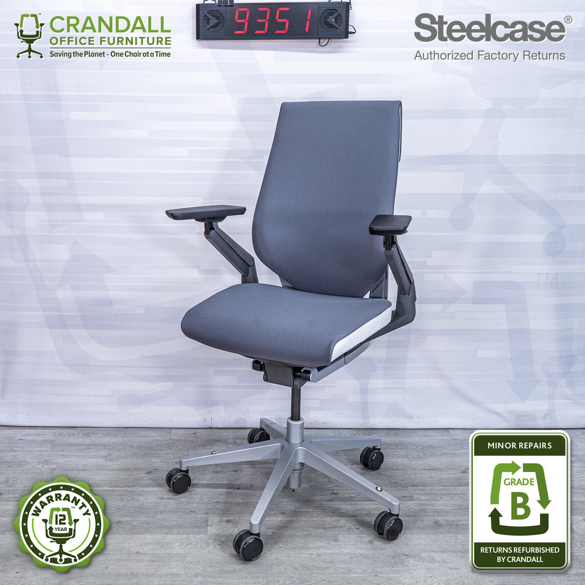 9351 - Steelcase Gesture - Grade B **CLOSEOUT - NO RETURNS**