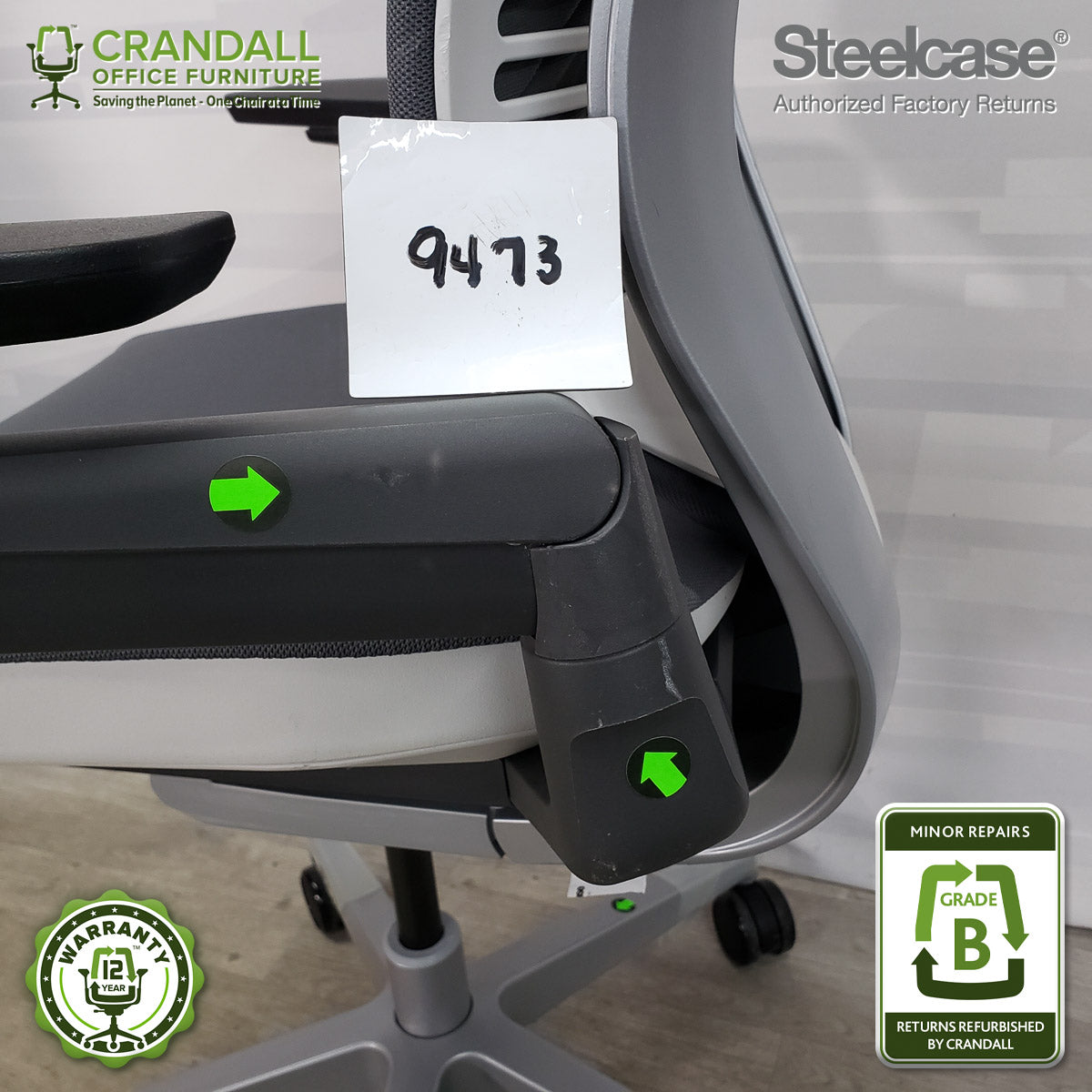 9473 - Steelcase Gesture - Grade B **CLOSEOUT - NO RETURNS**
