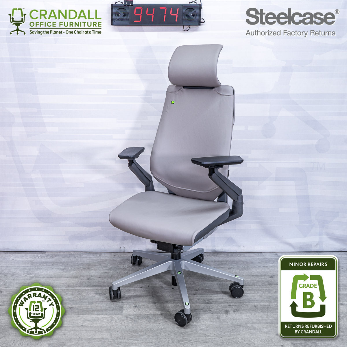 9474 - Steelcase Gesture with Headrest - Grade B