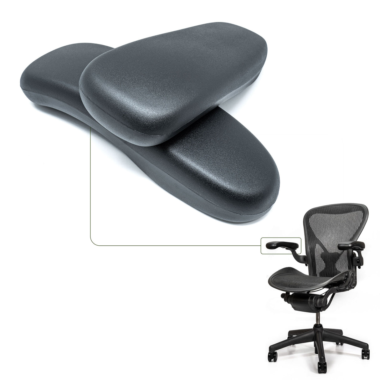 Herman Miller Aeron Classic Arm Pads – Premium Replacement Armrests