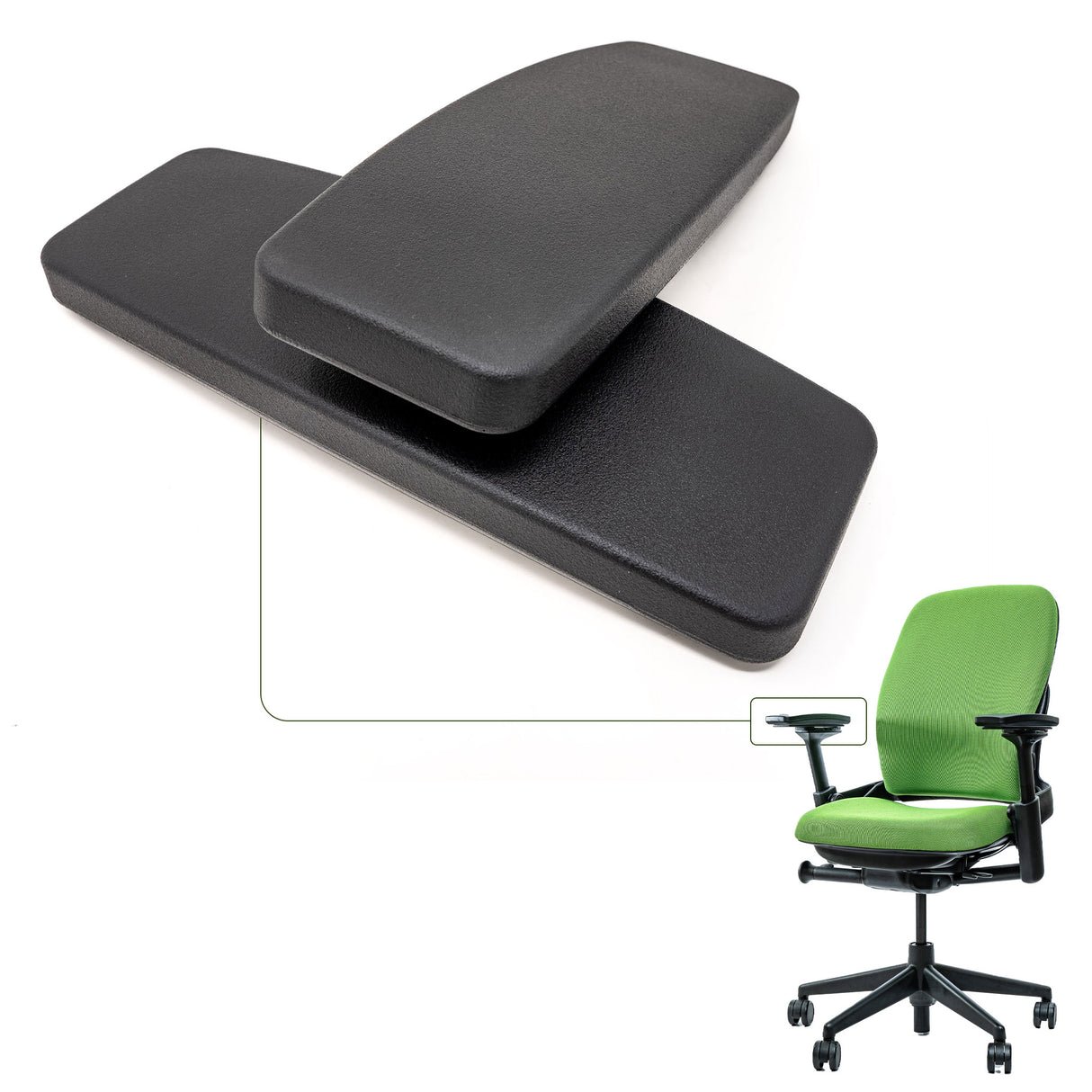 Steelcase 462 Leap V2 Chair Arm Pads – Premium Replacement Armrests