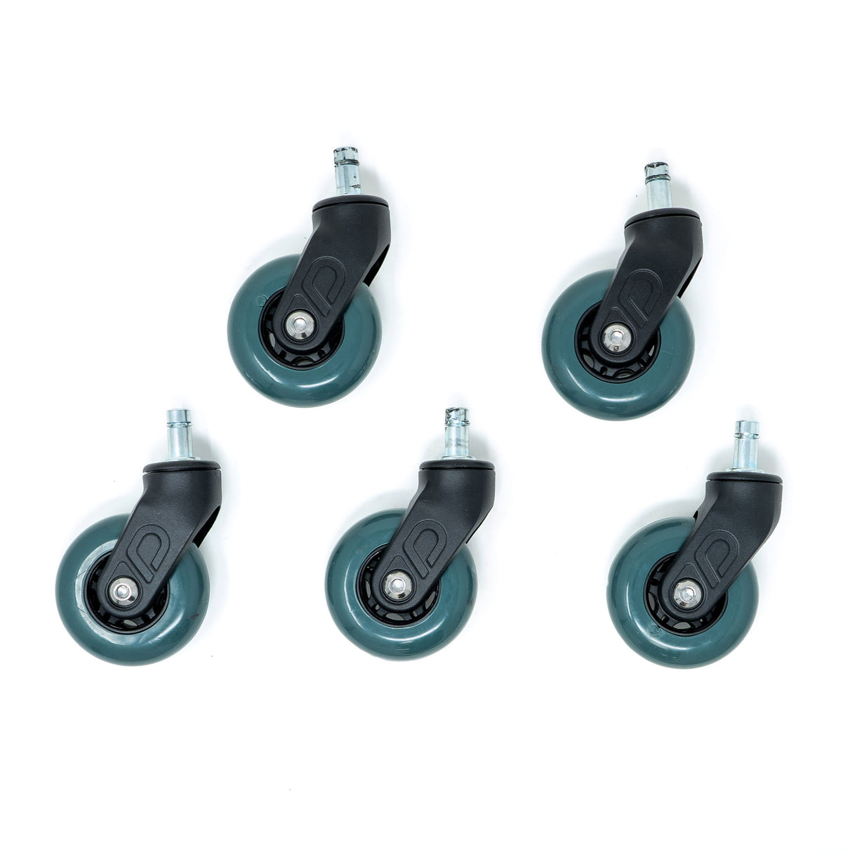 Roller Blade Style Premium Office Chair Casters - Smooth & Floor-Safe