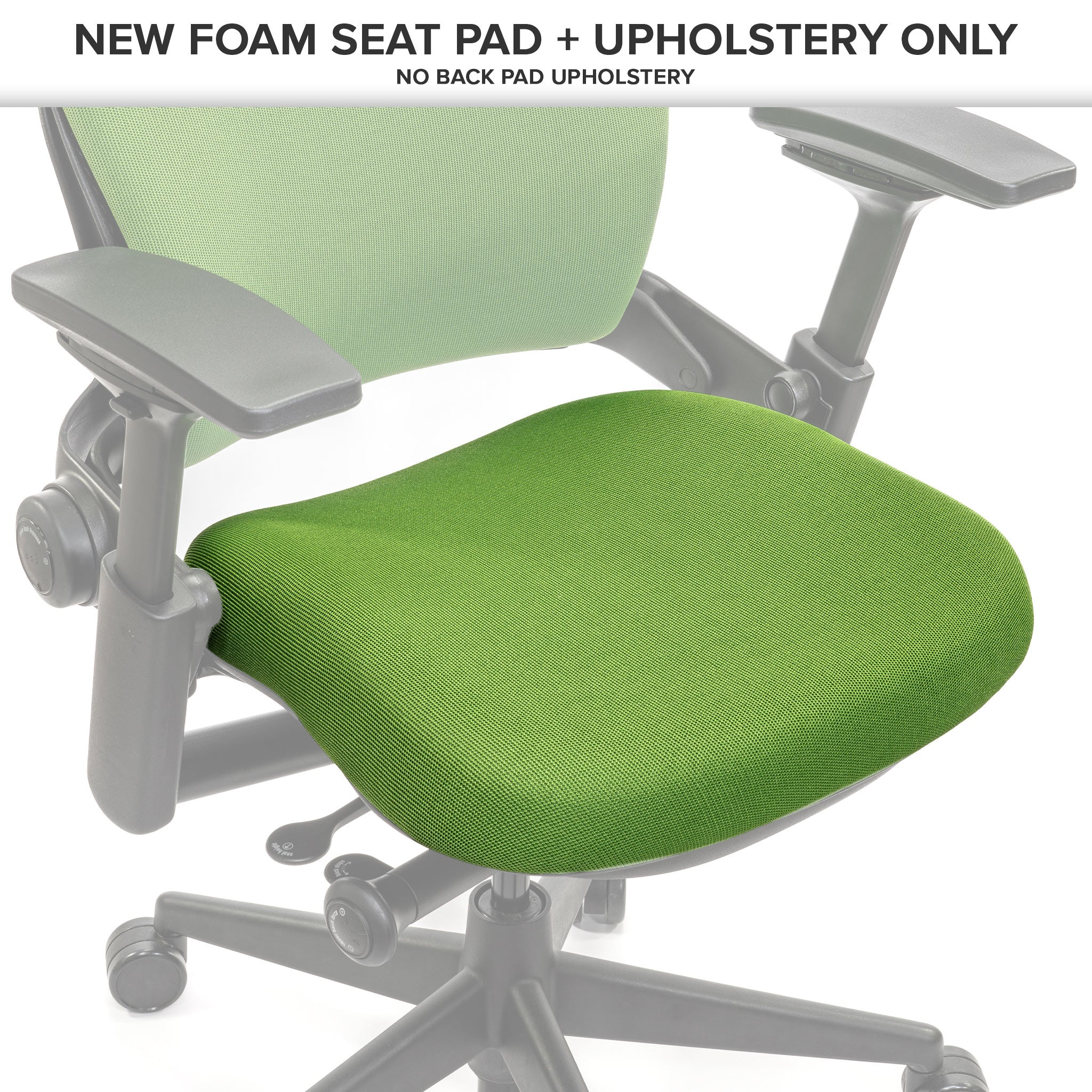 Steelcase Leap Full Chair Upholstery Service New Foam Seat Pad Crandall Office Furniture