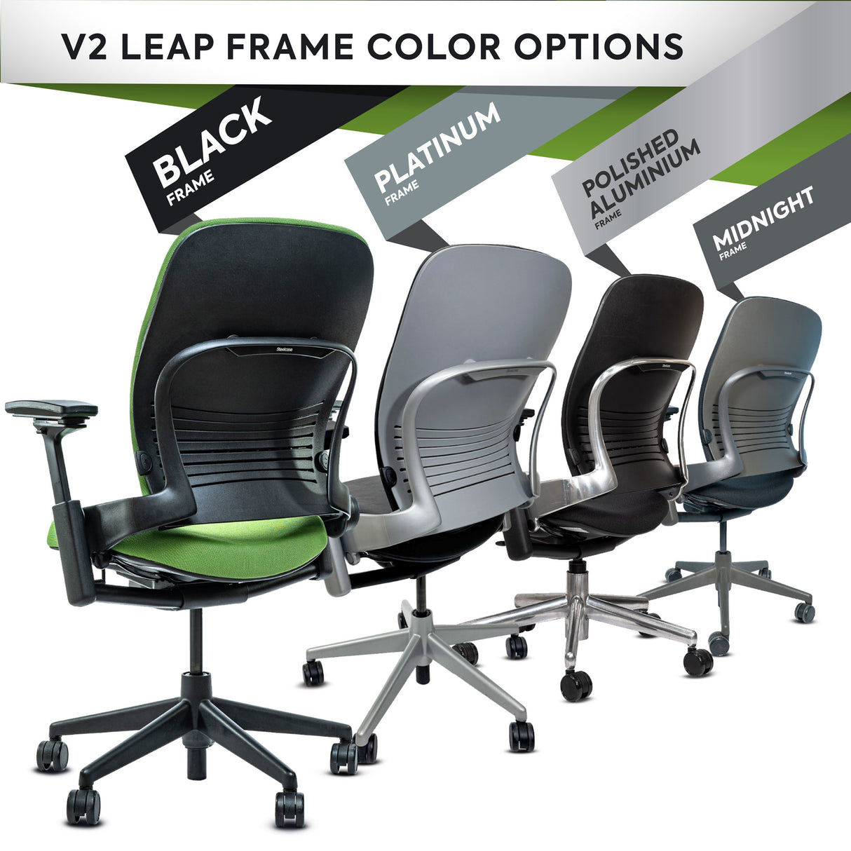 Steelcase Leap V2 Ergonomic Office Chair - Remanufactured by Crandall