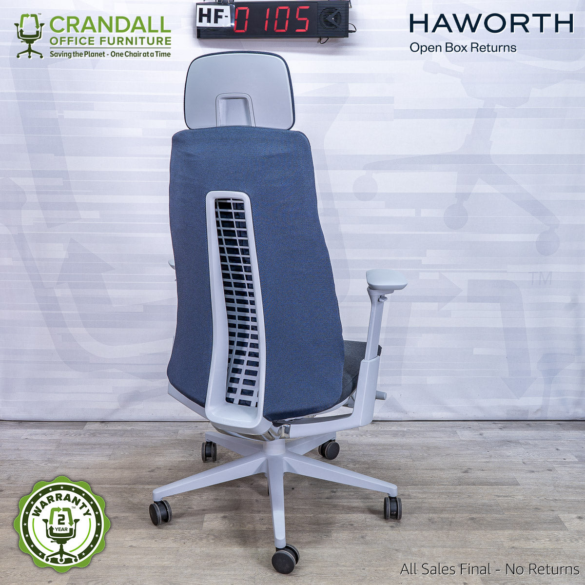 HF-0105 - Haworth Fern with Headrest – Crandall Office Furniture