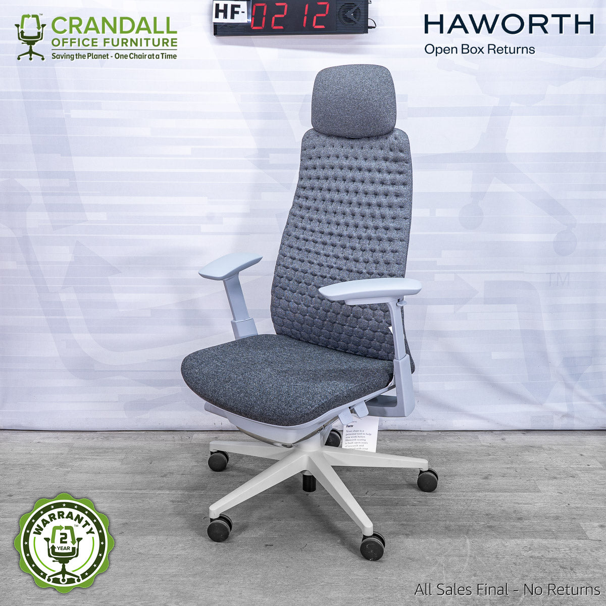 HF-0212 - Haworth Fern with Headrest – Crandall Office Furniture