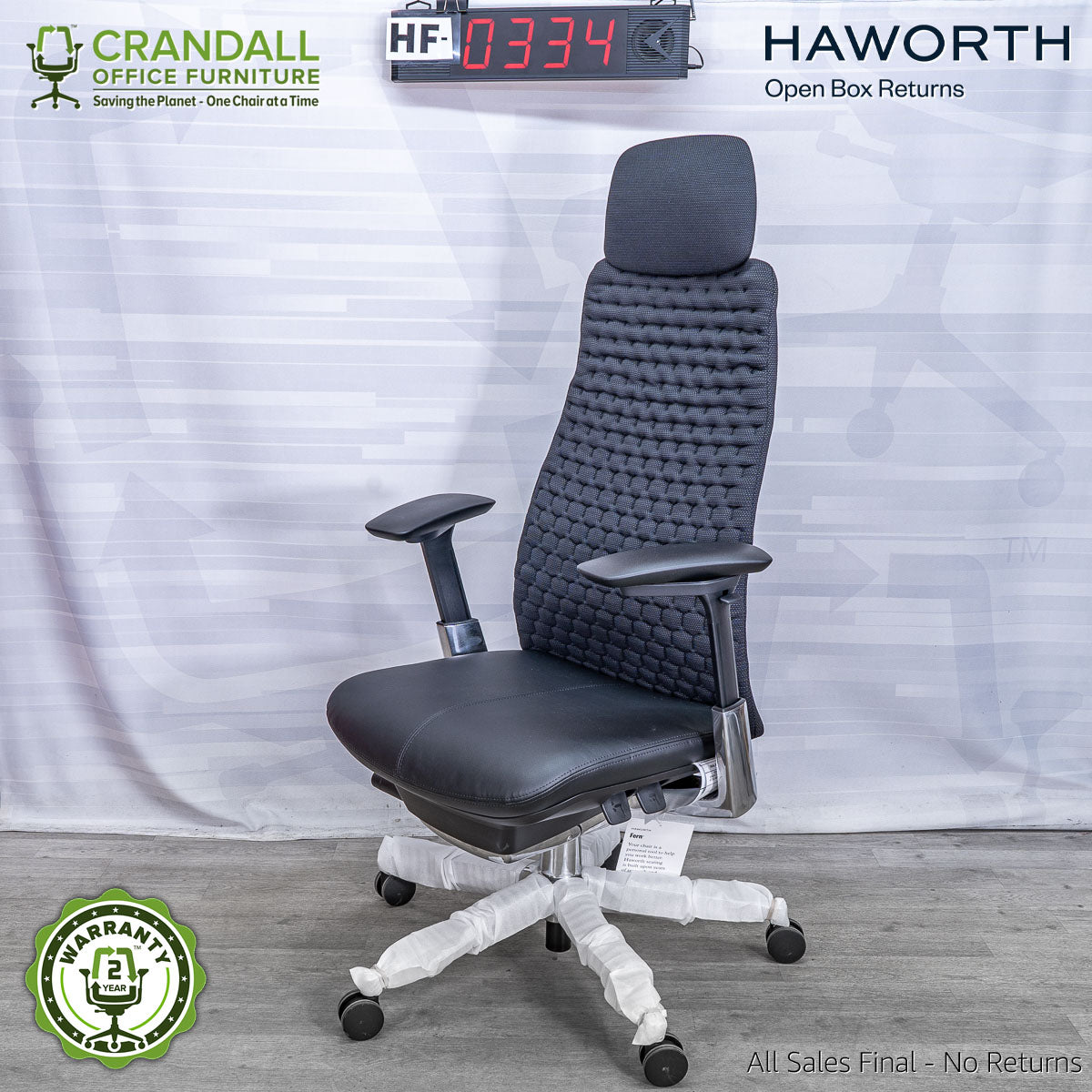 HF-0334 - Haworth Open Box Returns Fern with Headrest