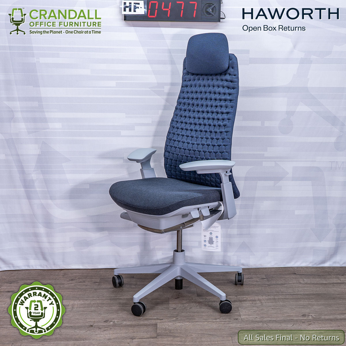 HF-0477 - Haworth Open Box Returns Fern with Headrest