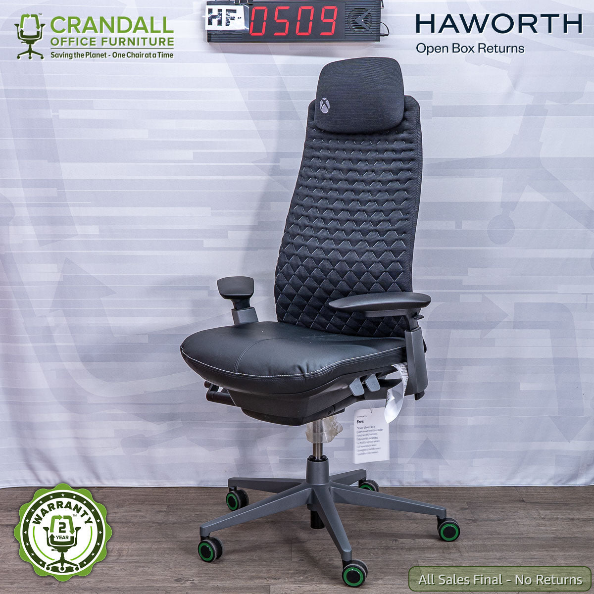 HF-0509 - Haworth Open Box Returns Fern – Crandall Office Furniture