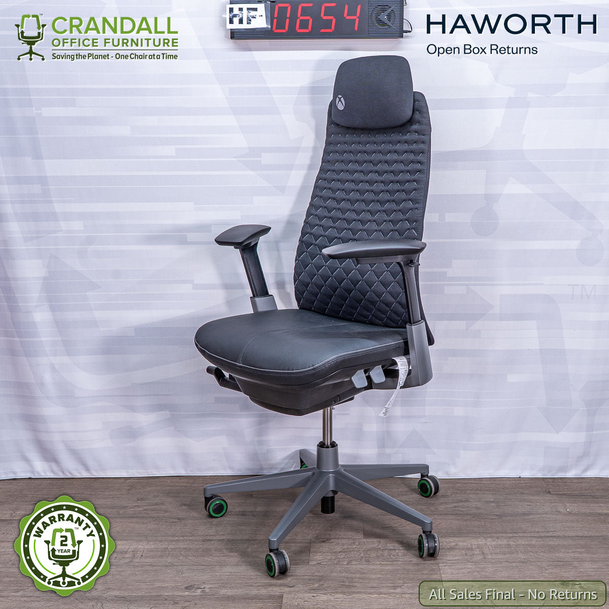 HF-0654 - Haworth Open Box Returns Fern – Crandall Office Furniture
