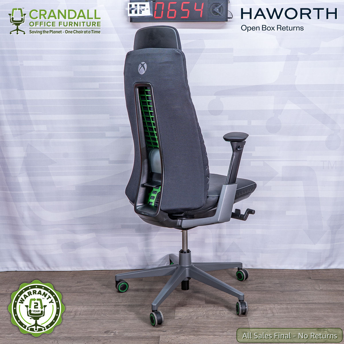 HF-0654 - Haworth Open Box Returns Fern – Crandall Office Furniture