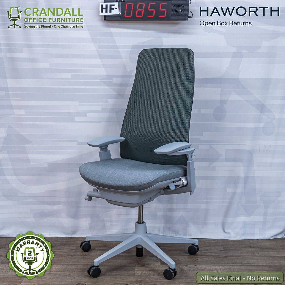 HF-0855 - Haworth Open Box Returns Fern – Crandall Office Furniture