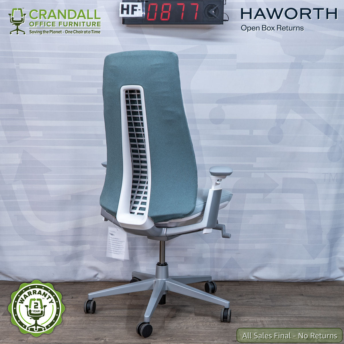 HF-0877 - Haworth Open Box Returns Fern – Crandall Office Furniture