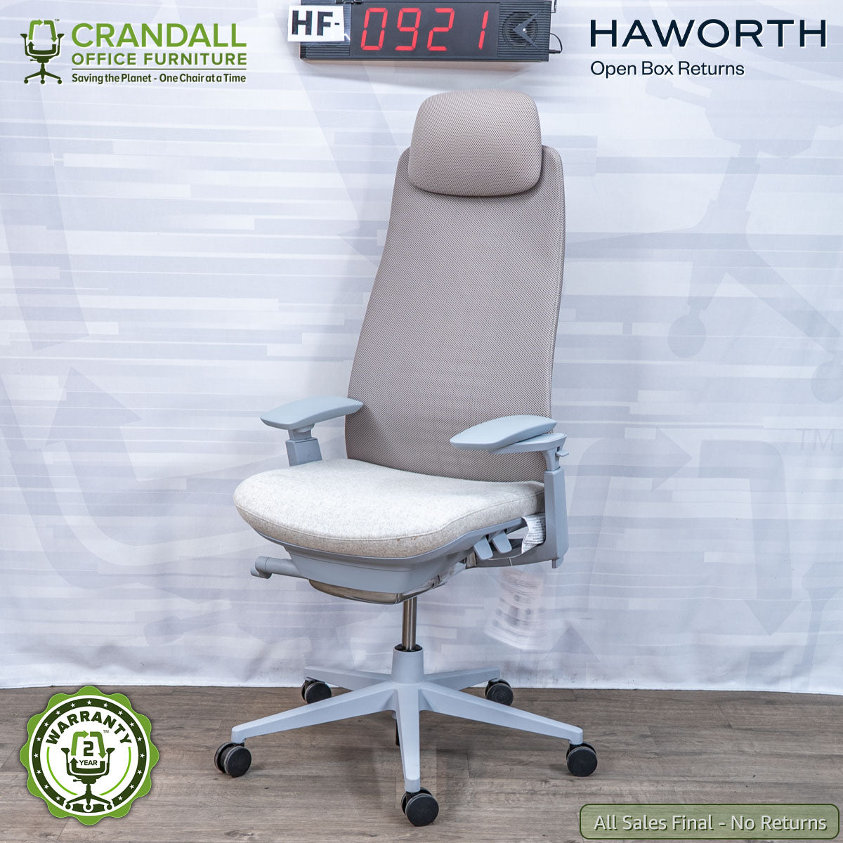 HF-0921 - Haworth Open Box Returns Fern with Headrest