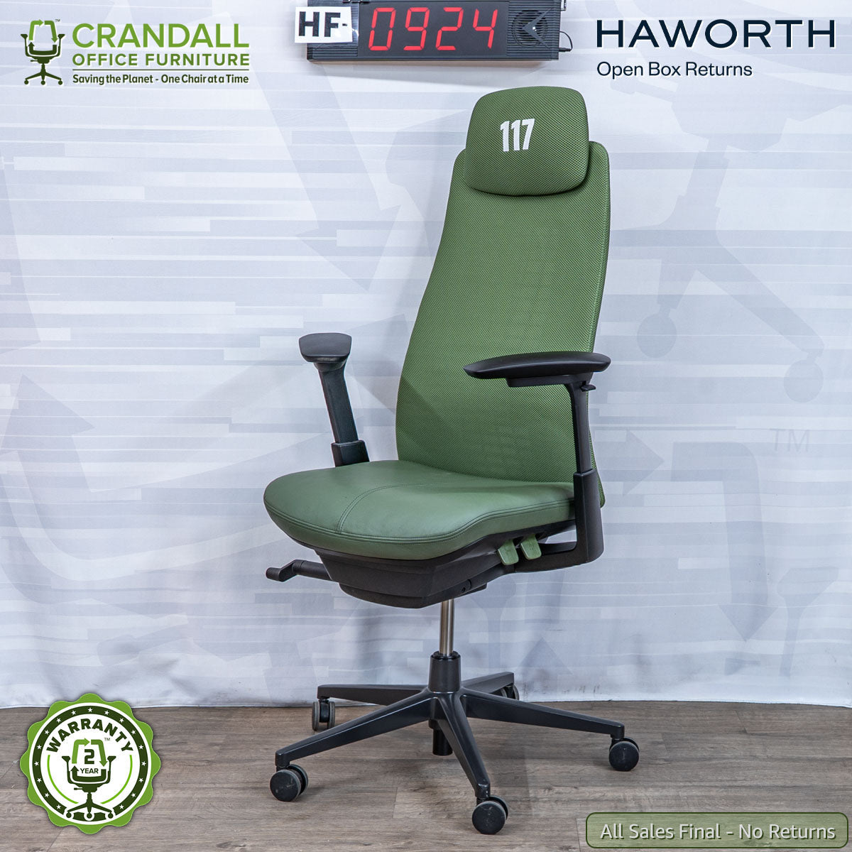 HF-0924 - Haworth Open Box Returns Fern with Headrest