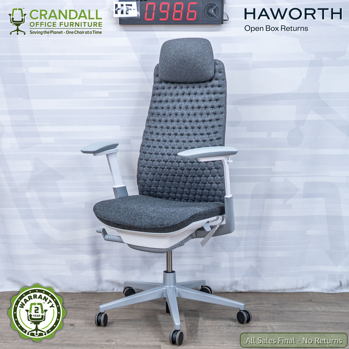 HF-0986 - Haworth Open Box Returns Fern with Headrest