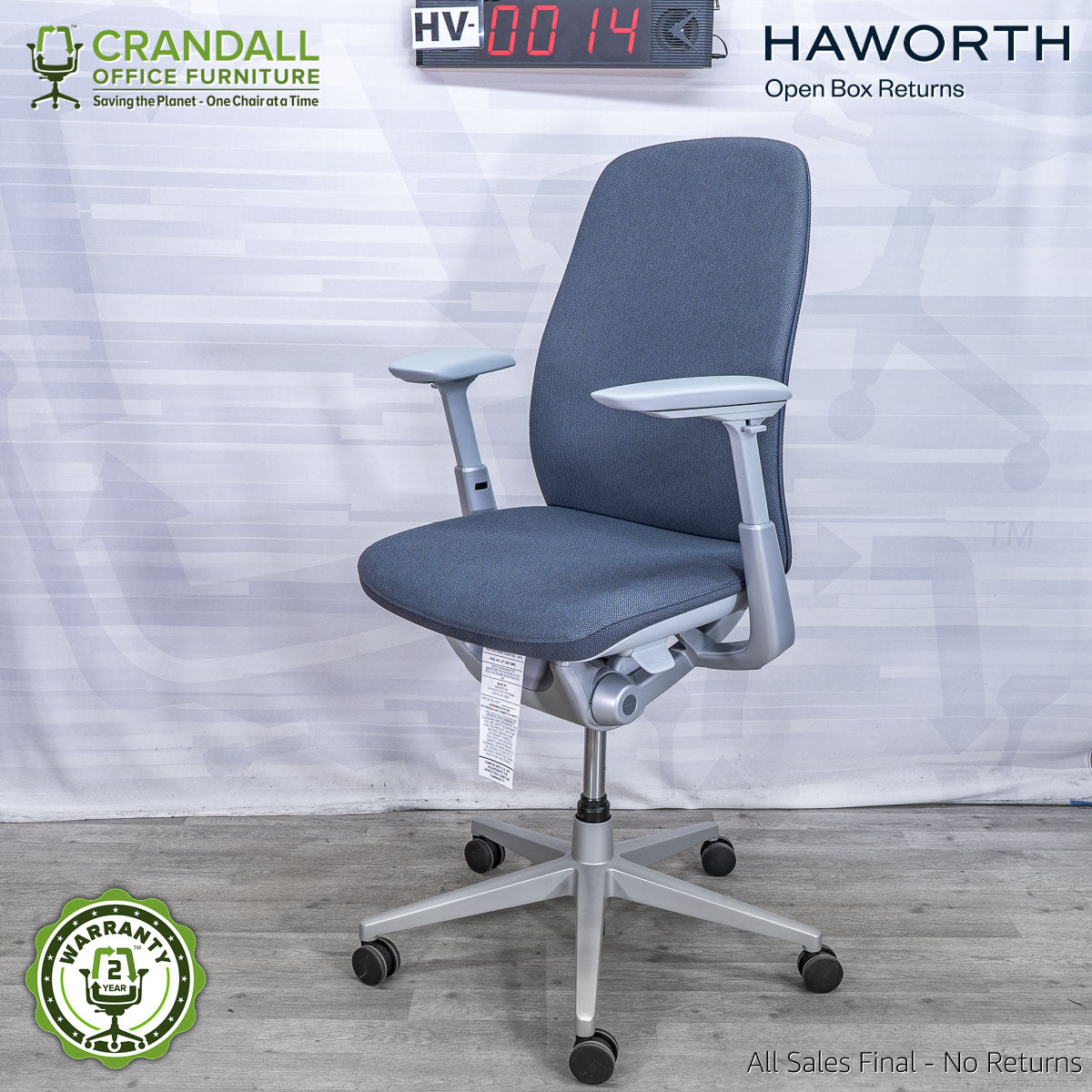 HU-0014 - Haworth Open Box Zody LX Upholstered