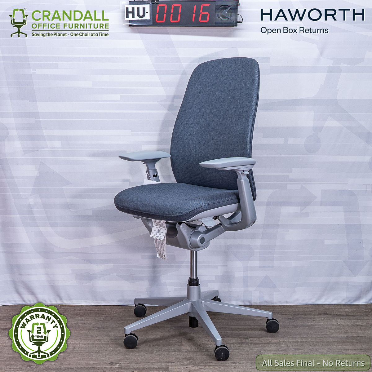 HU-0016 - Haworth Open Box Returns Zody LX Upholstered