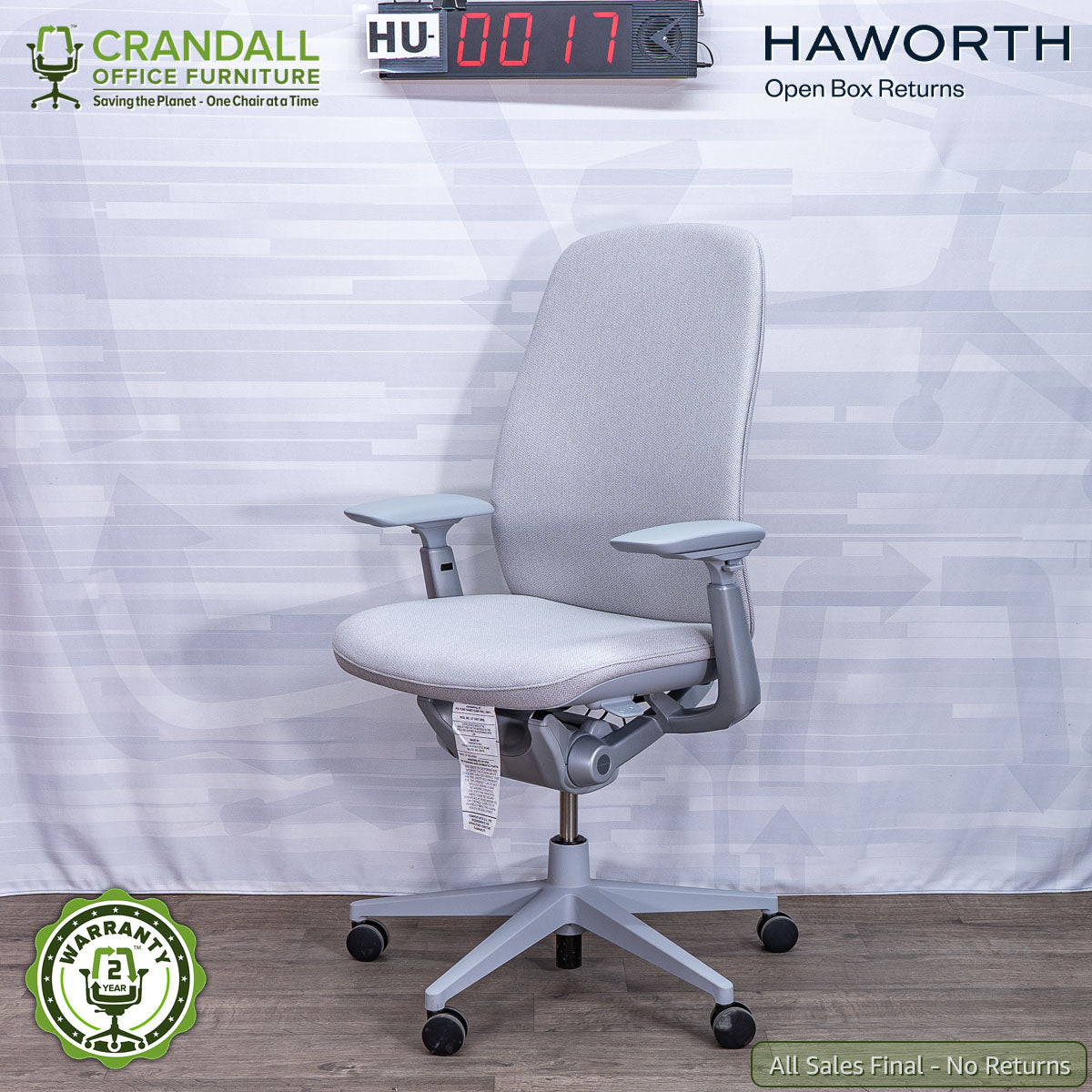 HU-0017 - Haworth Open Box Returns Zody LX Upholstered