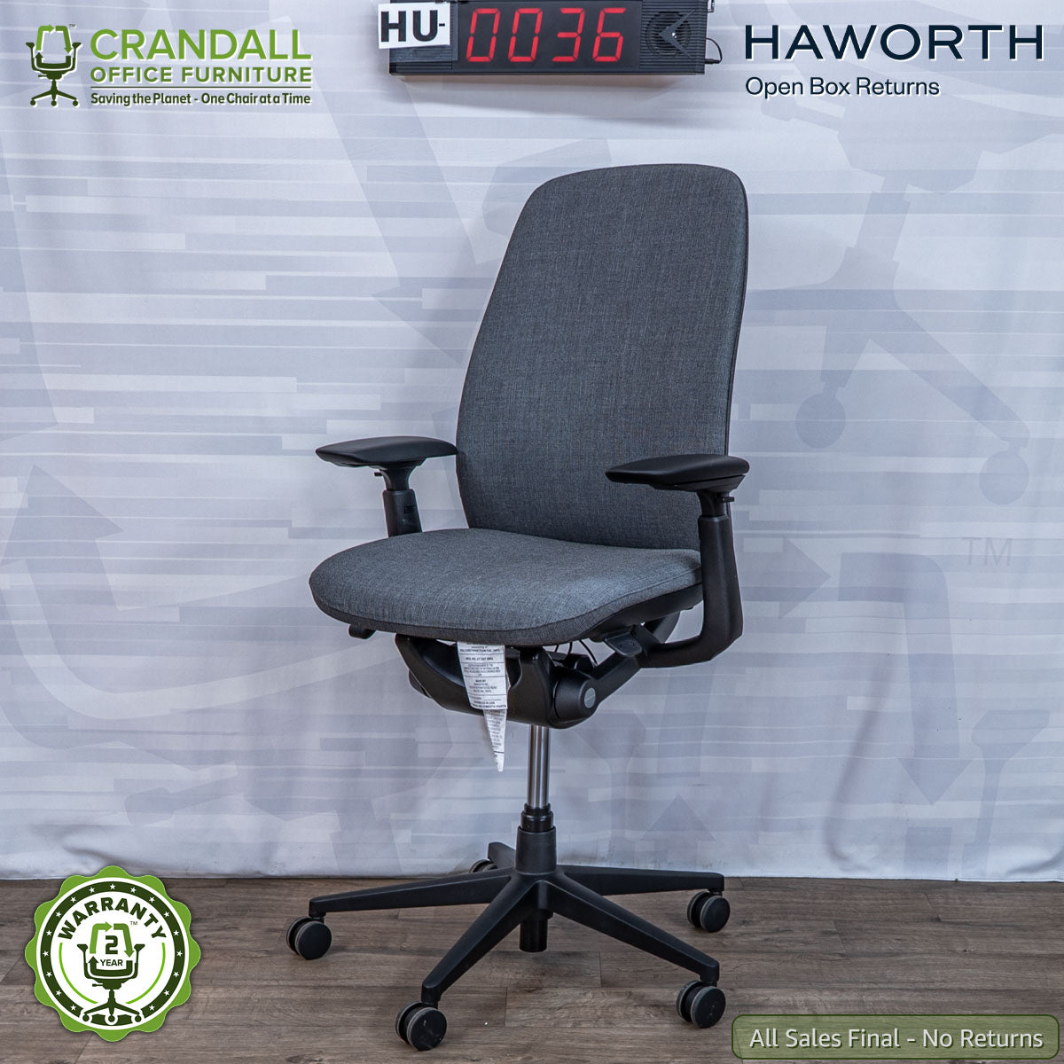 HU-0036 - Haworth Open Box Returns Zody LX Upholstered