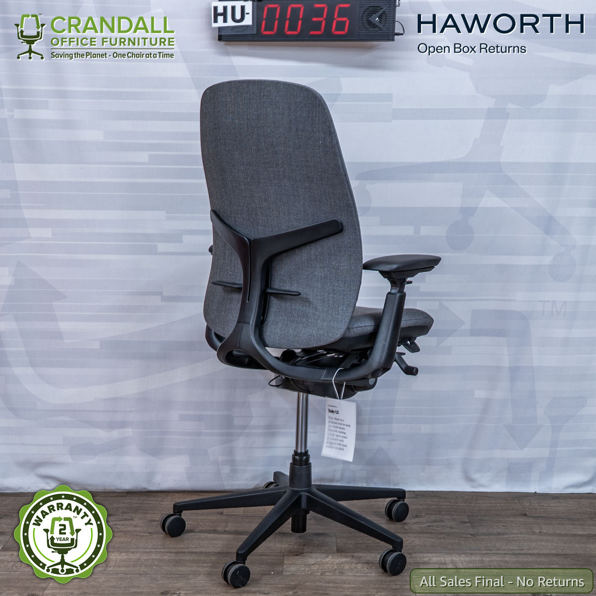 HU-0036 - Haworth Open Box Returns Zody LX Upholstered
