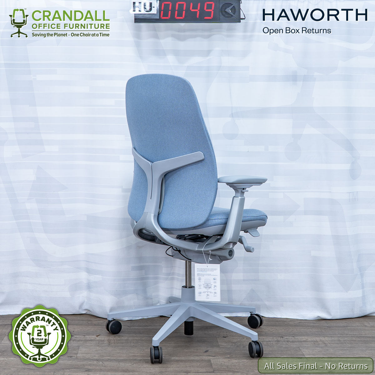 HU-0049 - Haworth Open Box Returns Zody LX Upholstered