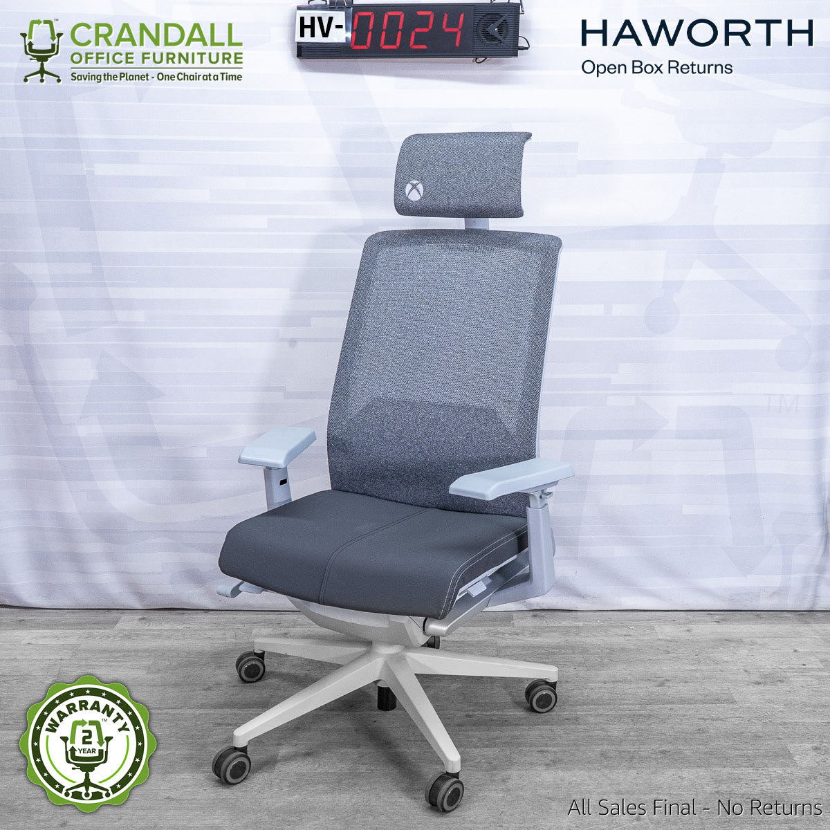 HV-0024 Haworth x Xbox: Very Gaming Chair – Crandall Office