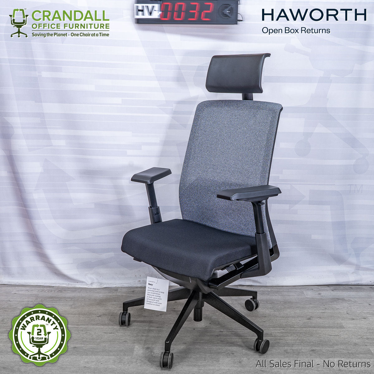 HV-0032 - Haworth Very with Headrest – Crandall Office Furniture
