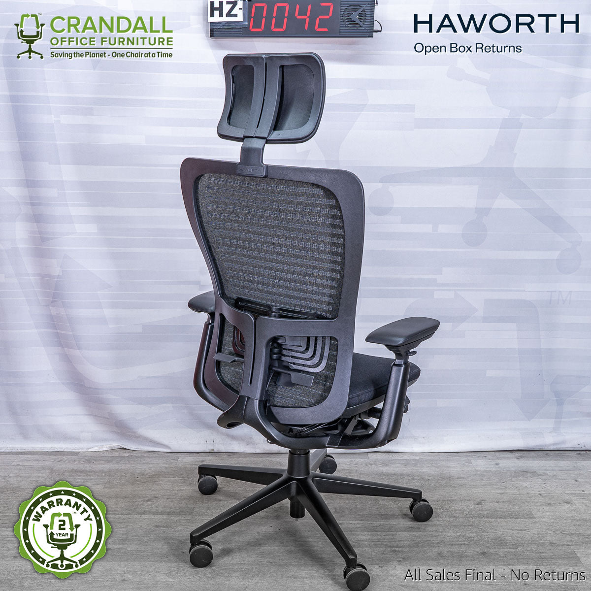 HZ-0042 - Haworth Zody with Headrest – Crandall Office Furniture