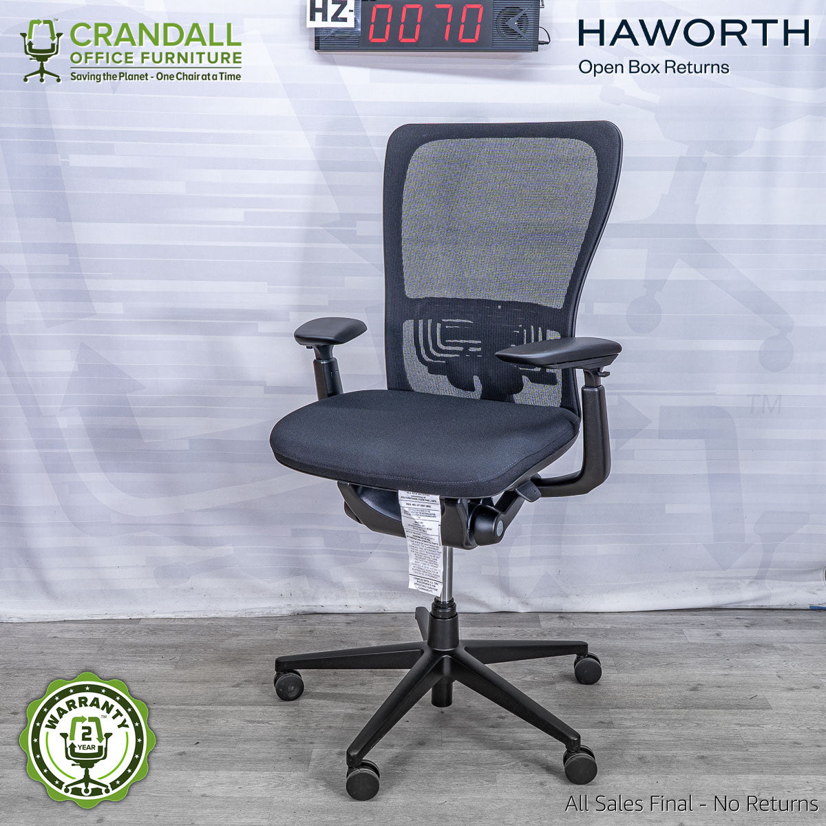 HZ-0070 - Haworth Open Box Zody – Crandall Office Furniture