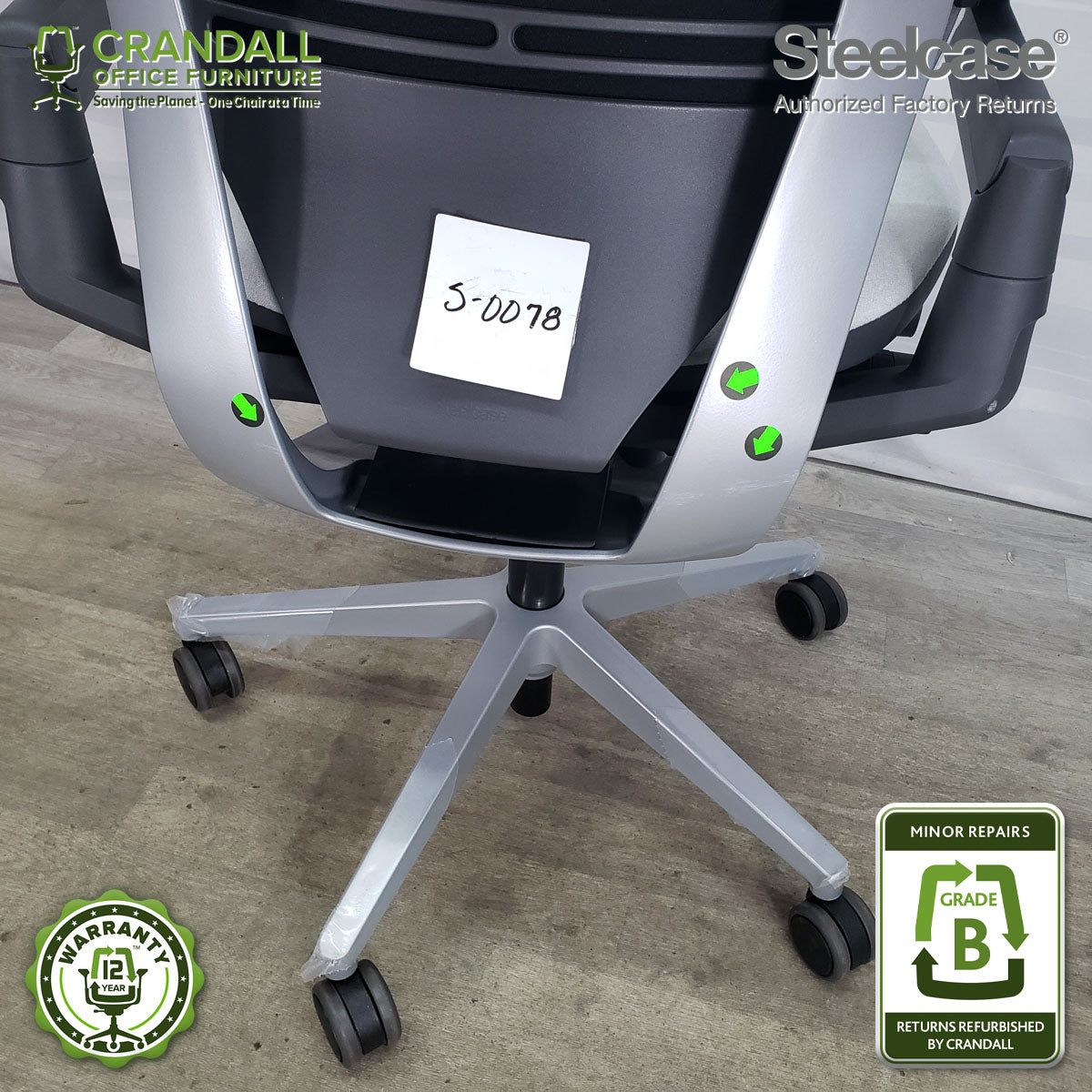 S-0078 Steelcase Gesture Grade B **CLOSEOUT NO RETURNS