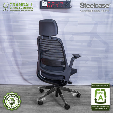 S-0247 - Steelcase Series 1 with Headrest  - Grade A