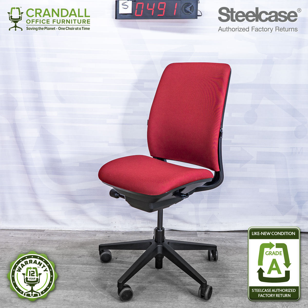 S-0491 - Steelcase Amia - Grade A