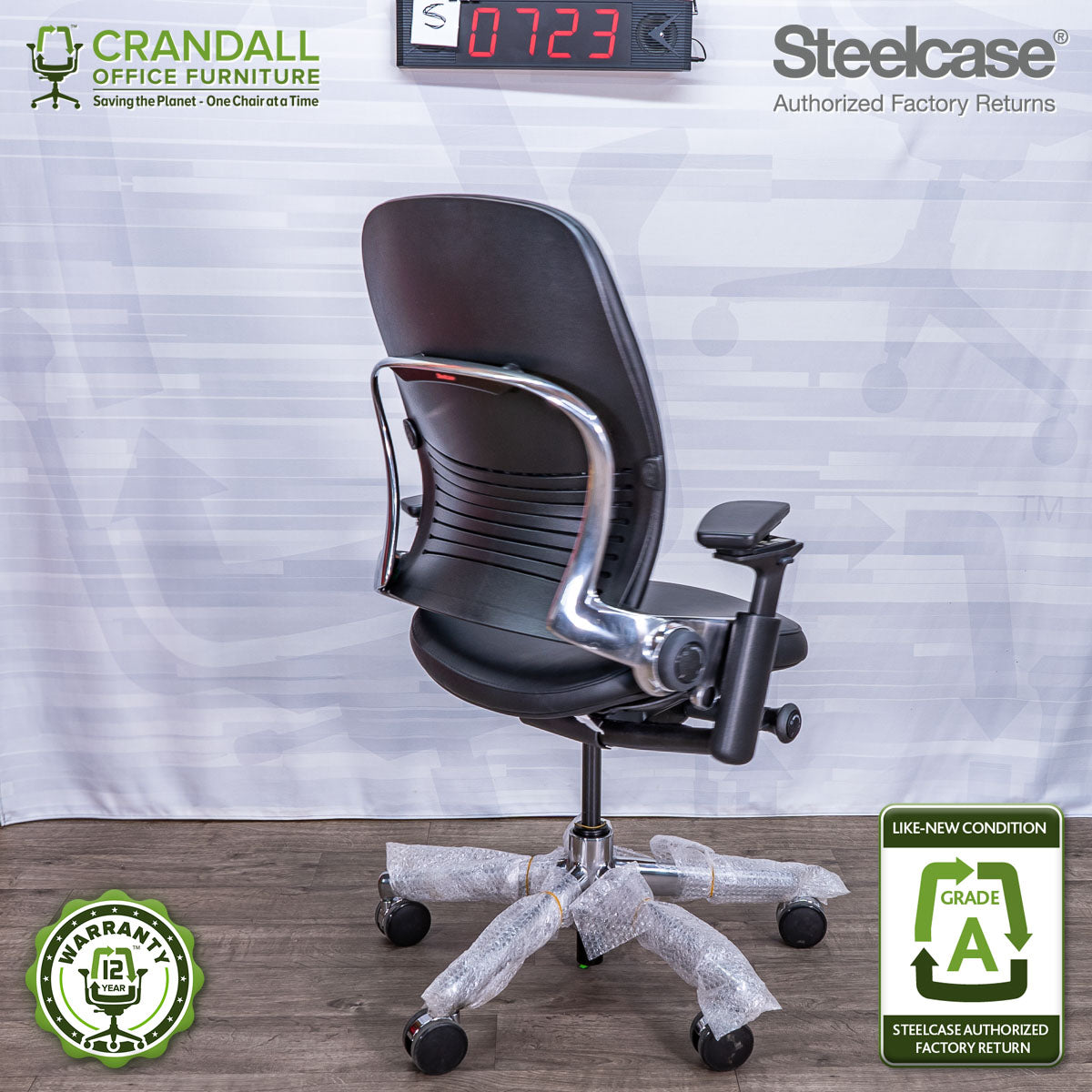 S-0723 Steelcase V2 Leap Grade A – Crandall Office Furniture
