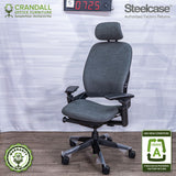 S-0725 - Steelcase V2 Leap with Headrest - Grade A