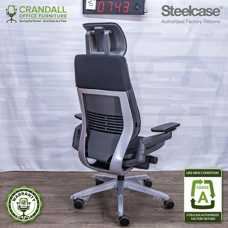 S-0743 - Steelcase Gesture with Headrest - Grade A