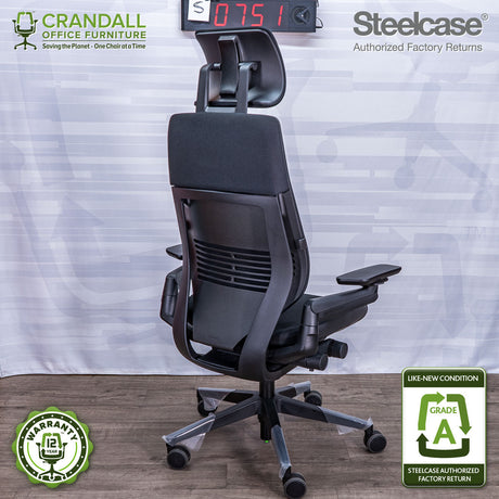S-0751 - Steelcase Gesture with Headrest - Grade A